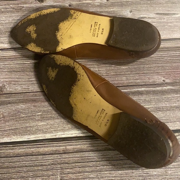 Vintage 9west brown leather flats size 8.5 N - Picture 5 of 5
